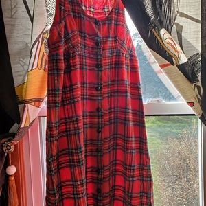 Vintage Authentic  Wool Plaid Tartan Dressby UNIONMADE! from 1969!